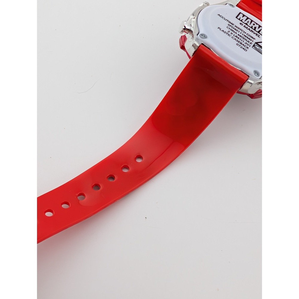 Accutime Spiderman Kids Digital‎ LED Light Up Watch Red Band- New Battery - Picture 9 of 9